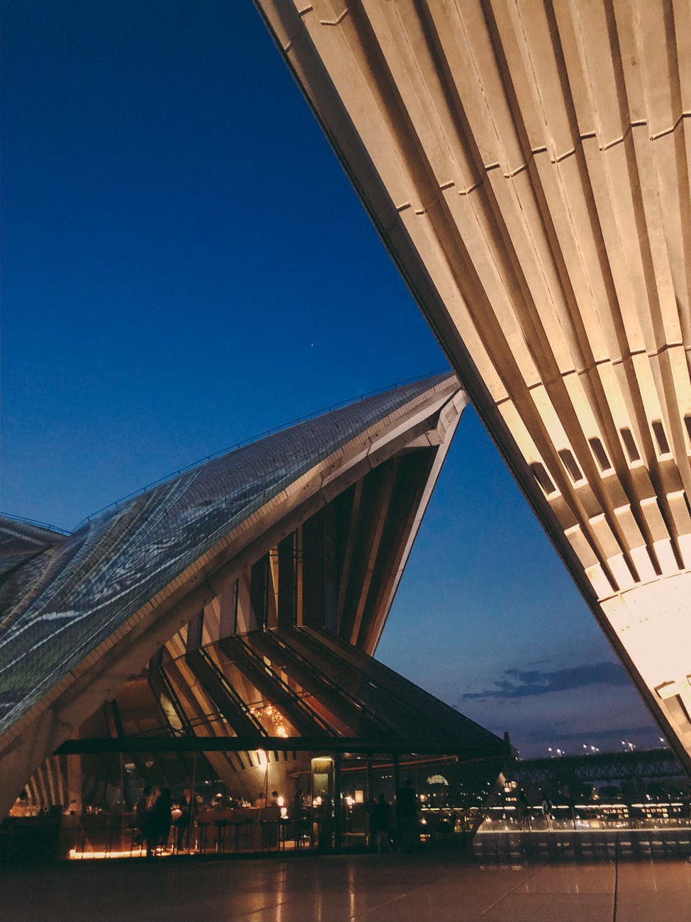 an architectural building under the blue sky Sydney Australia