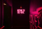 nothin to see here neon sign