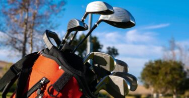 photo of golf clubs in a bag