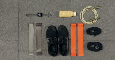exercise tools on gray surface