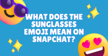 What does the sunglasses emoji mean on Snapchat?
