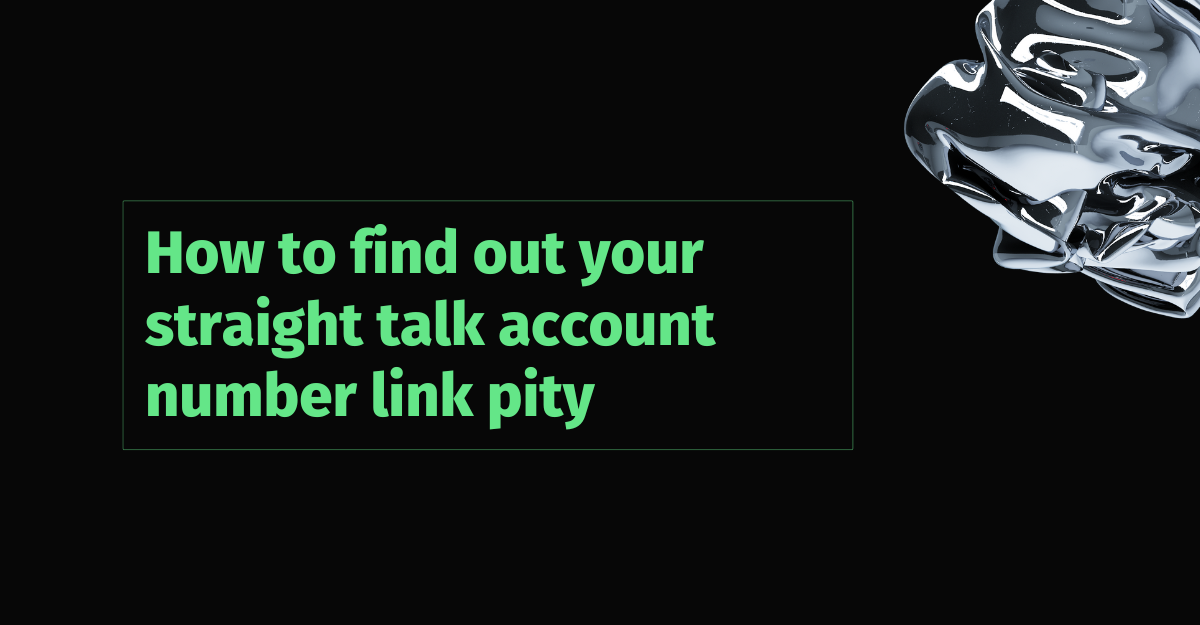 How to find out your straight talk account number link pity