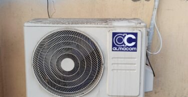 air conditioner unit on a wall