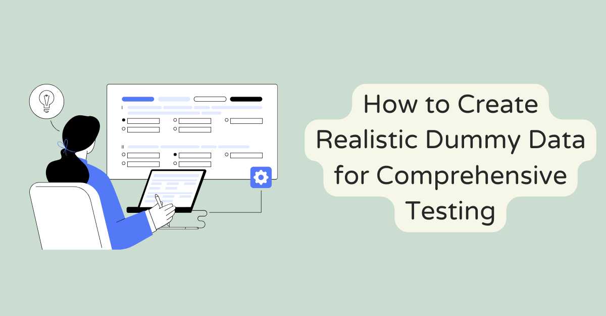 How to Create Realistic Dummy Data for Comprehensive Testing